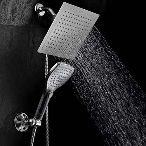 Dream Spa Ultra-Luxury 9 Rainfall Shower Head/Handheld Combo. Con...