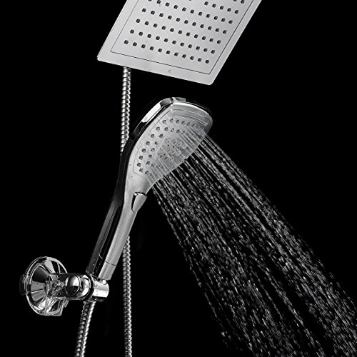 Dream Spa Ultra-Luxury 9 Rainfall Shower Head/Handheld Combo. Con...