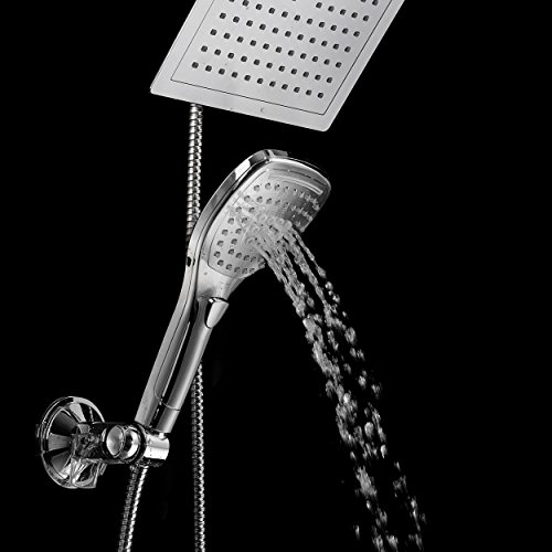 Dream Spa Ultra-Luxury 9 Rainfall Shower Head/Handheld Combo. Con...