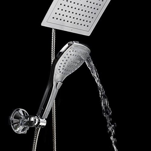 Dream Spa Ultra-Luxury 9 Rainfall Shower Head/Handheld Combo. Con...