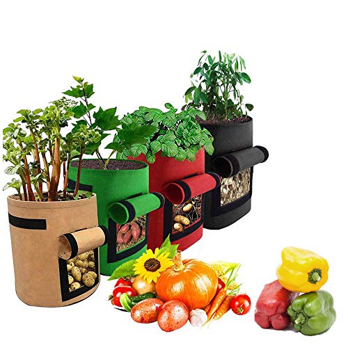 Dreamow 5 Gallon Potato Grow Bags Plant Pots Aeration Fabric Raise...
