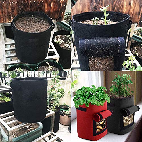 Dreamow 5 Gallon Potato Grow Bags Plant Pots Aeration Fabric Raise...
