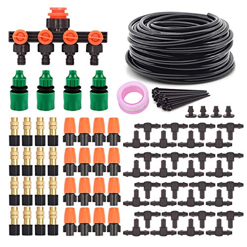 DricRoda Drip Irrigation Kits, 131ft Irrigation Set DIY Micro Auto...