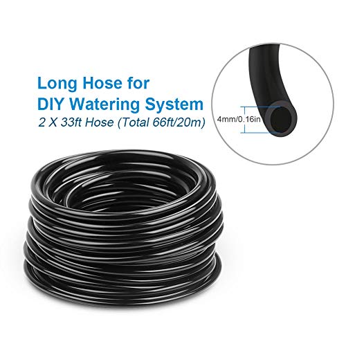 DricRoda Flower Watering System, 66ft Drip Irrigation Kits DIY Sav...