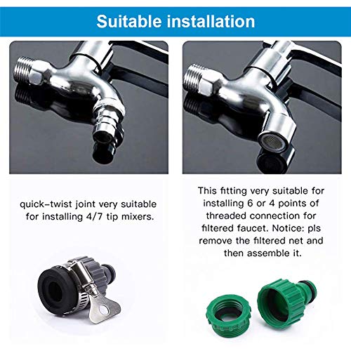 DricRoda Flower Watering System, 66ft Drip Irrigation Kits DIY Sav...