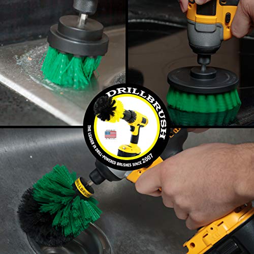 Drillbrush Green Kitchen Cleaning Drill Brushes - Stainless Steel ...