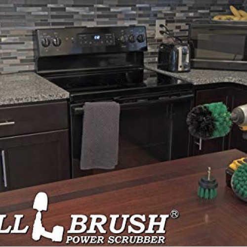 Drillbrush Green Kitchen Cleaning Drill Brushes - Stainless Steel ...