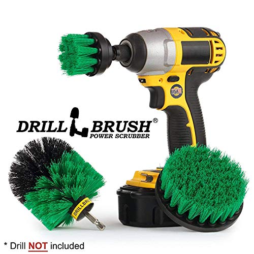 Drillbrush Green Kitchen Cleaning Drill Brushes - Stainless Steel ...