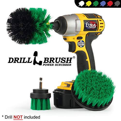 Drillbrush Green Kitchen Cleaning Drill Brushes - Stainless Steel ...