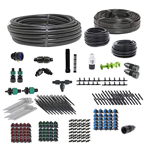 Drip Irrigation Kit for Gardens Deluxe DIY Watering System