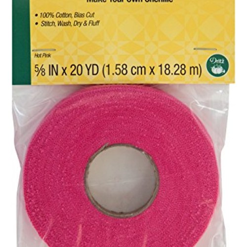 Dritz Quilting 3346 Make Your Own Chenille, 20-Yards, Hot Pink