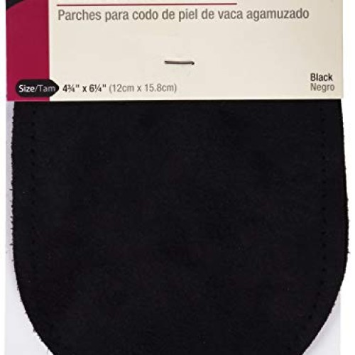 Dritz 55230-1 Suede Elbow Patches, Black, 4-3/4 x 6-1/2-Inch 2-Co...