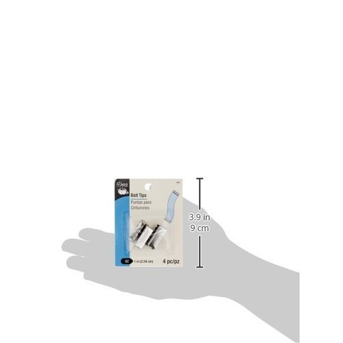 Dritz 725 Belt Tip, Nickel, 1-Inch 4-Count