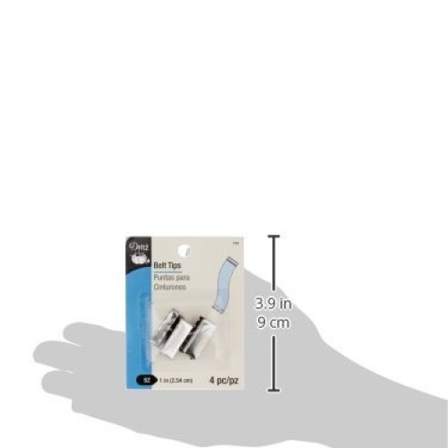 Dritz 725 Belt Tip, Nickel, 1-Inch 4-Count