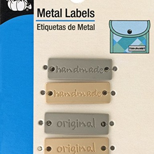 Dritz 778-66 Rectangle Metal Label, handmade & original, Matte...