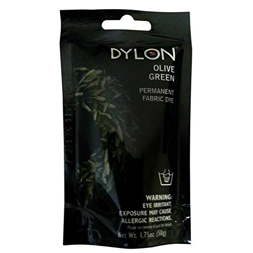 Dylon 87034 Permanent Fabric Dye, Olive Green, 1.75-Ounce