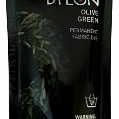 Dylon 87034 Permanent Fabric Dye, Olive Green, 1.75-Ounce