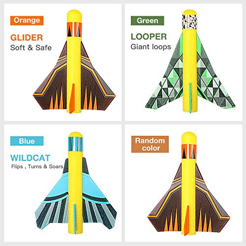 Dstper Rocket Launcher Toys,Include 4 Rockets-Outdoor Jump Rocket ...