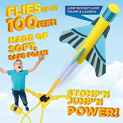 Dstper Rocket Launcher Toys,Include 4 Rockets-Outdoor Jump Rocket ...