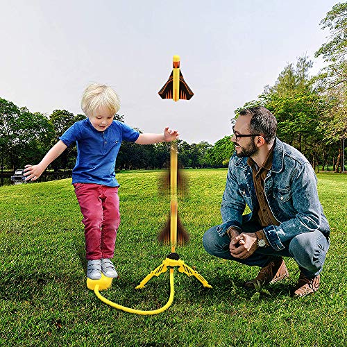 Dstper Rocket Launcher Toys,Include 4 Rockets-Outdoor Jump Rocket ...