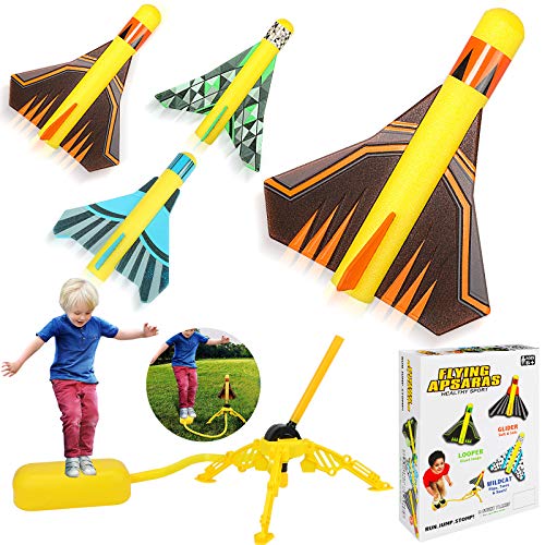 Dstper Rocket Launcher Toys,Include 4 Rockets-Outdoor Jump Rocket ...