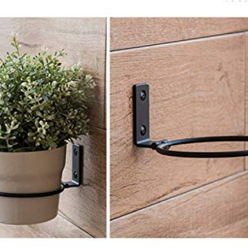 Dtacke 3pcs 4 inch Wall Planter Hook Wall Planter Flower Pot Holde...