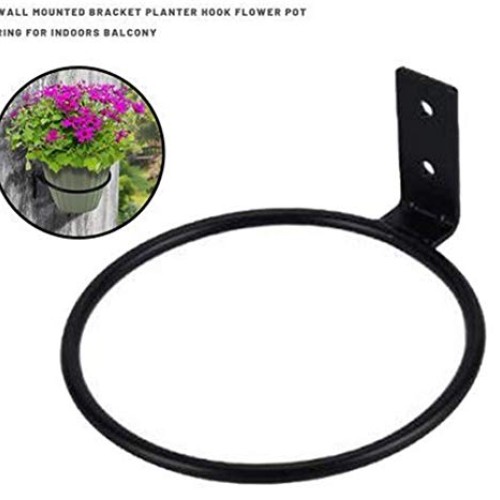 Dtacke 3pcs 4 inch Wall Planter Hook Wall Planter Flower Pot Holde...