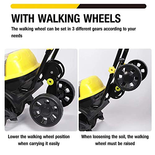 Electric Scarifier Cordless 40V Handheld Rotavator with Rechargeab...