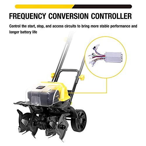 Electric Scarifier Cordless 40V Handheld Rotavator with Rechargeab...