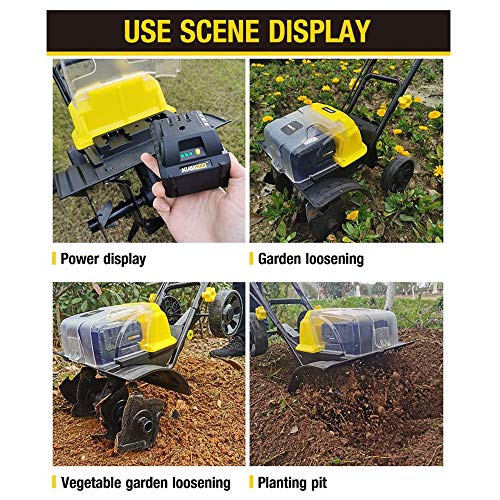 Electric Scarifier Cordless 40V Handheld Rotavator with Rechargeab...