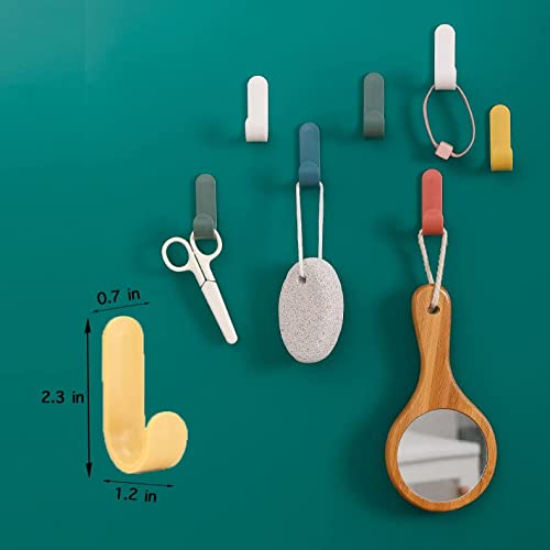 Adhesive Hooks Utility Wall Hooks Key Hooks for Wall Decorative Ke...