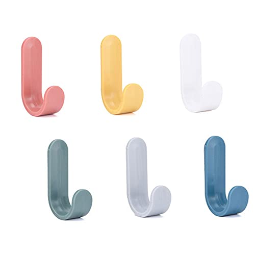 Adhesive Hooks Utility Wall Hooks Key Hooks for Wall Decorative Ke...