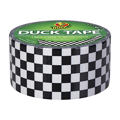 Duck Brand 280410 Printed Duct Tape, Checker, 1.88 Inches x 10 Yar...
