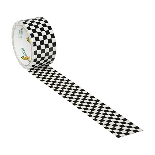 Duck Brand 280410 Printed Duct Tape, Checker, 1.88 Inches x 10 Yar...