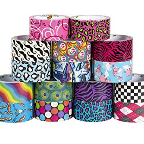 Duck Brand 280410 Printed Duct Tape, Checker, 1.88 Inches x 10 Yar...