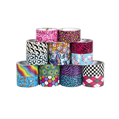 Duck Brand 280410 Printed Duct Tape, Checker, 1.88 Inches x 10 Yar...