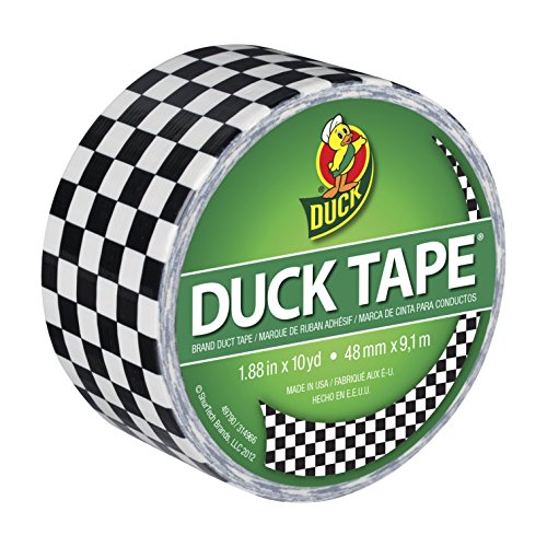 Duck Brand 280410 Printed Duct Tape, Checker, 1.88 Inches x 10 Yar...