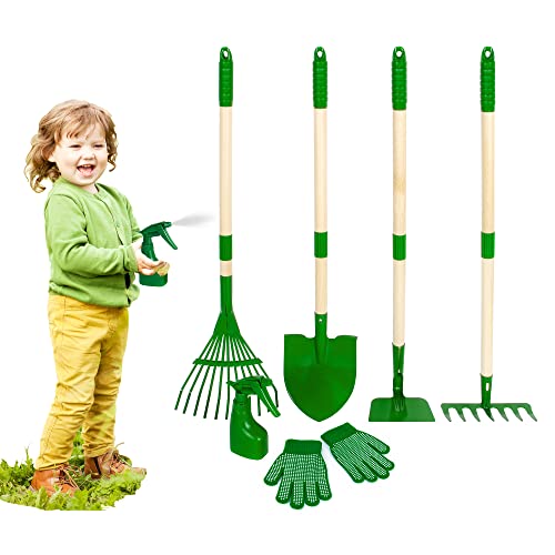 Duckura 6pcs Kids Garden Tools Set, Garden Tool for Kids, Shovel, ...