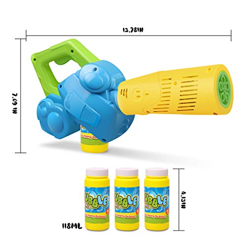 Duckura Bubble Leaf Blowers for Kids, Toddler Bubble Machine w...