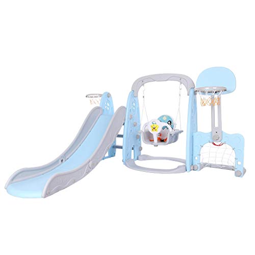 Toddler Climber and Swing Set, 5 in 1 Kids Indoor and Outdoor Slid...