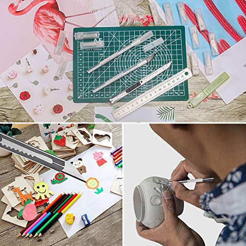 DUJISO 108 PCS Precision Cutter Carving Craft Hobby Knife Kit Incl...
