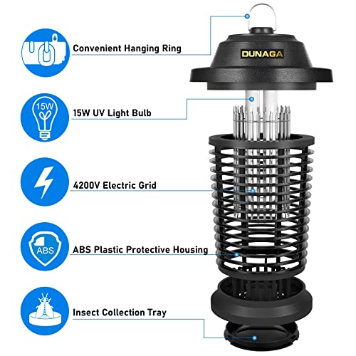Bug Zapper Outdoor, Mosquito Zapper Fly Zapper for Outdoor Indoor,...
