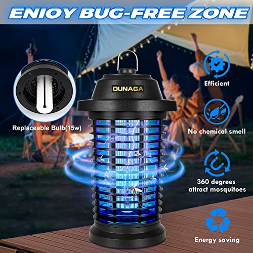 Bug Zapper Outdoor, Mosquito Zapper Fly Zapper for Outdoor Indoor,...