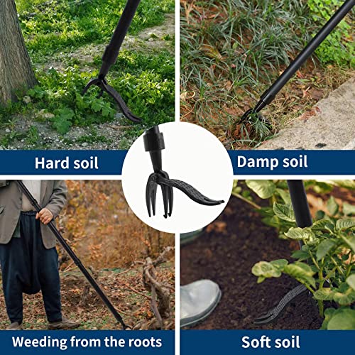 Weed Puller Tool,47.2 Weed Puller Tool Stand Up Heavy Duty,Long H...
