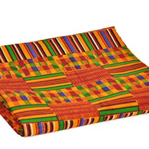 Dupsies African Kente Print Fabric 1 Yard