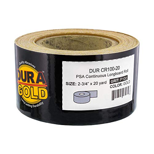 Dura-Gold - Premium - 100 Grit Gold - Longboard Continuous Roll 20...