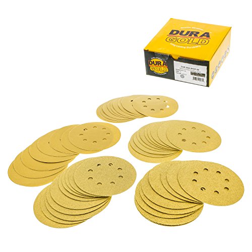 Dura-Gold Premium - Variety Pack - 5 Gold Sanding Discs - 8-Hole ...