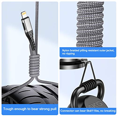 iPhone Charger, Apple MFi Certified 3Pack 10FT USB A Cable for L...