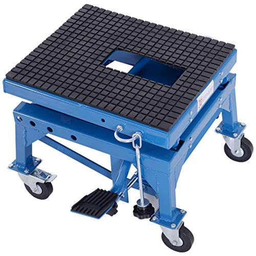 DURHAND 300 lbs Hydraulic Motorcycle Scissor Jack Lift Foot Step W...
