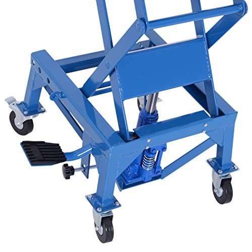 DURHAND 300 lbs Hydraulic Motorcycle Scissor Jack Lift Foot Step W...